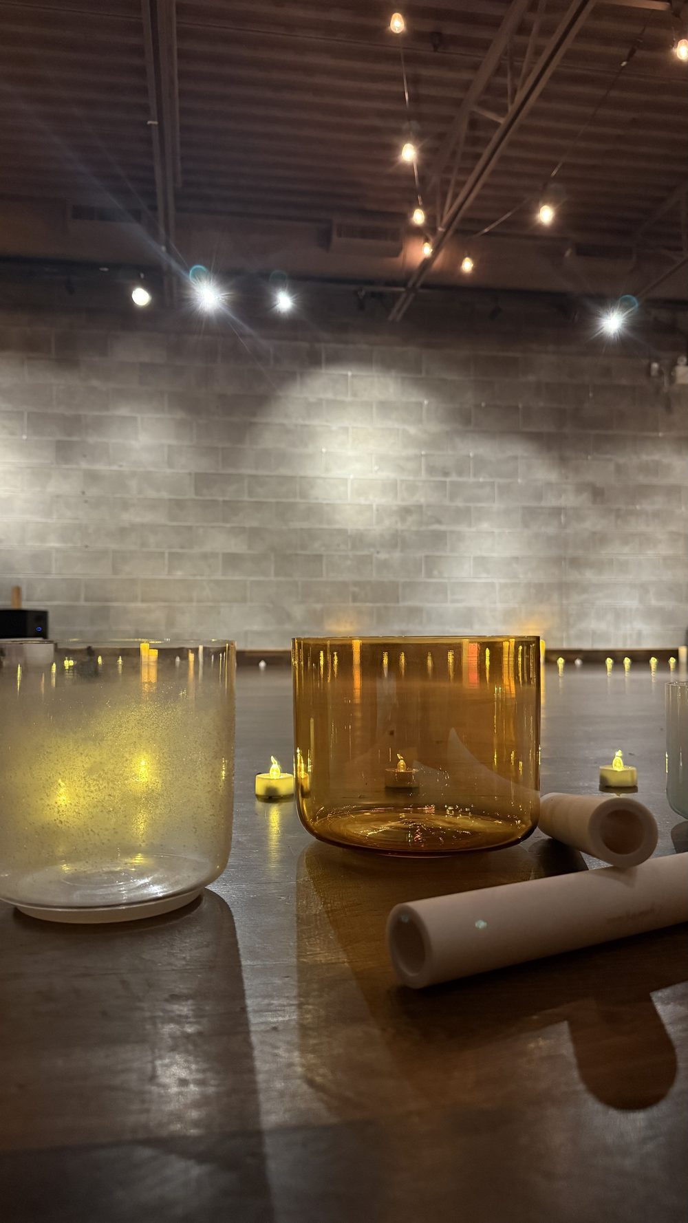 Sound journey with crystal singing bowls